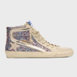 Golden Goose Mulitcolor Glitter Slides